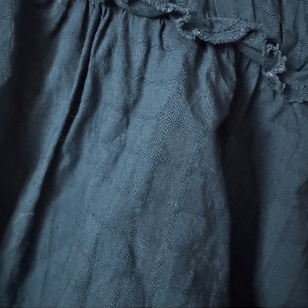 Pilcro Puff Sleeve Dark Teal Romper - Picture 8 of 14